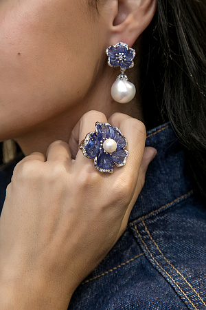 Кольцо Blue Flower Кольцо Blue Flower