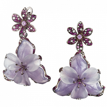 Серьги Violet Flower