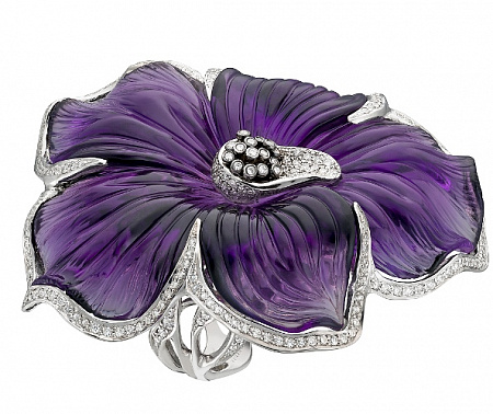 Кольцо Amethyst flower Кольцо Amethyst flower