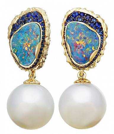 Серьги Северное сияние