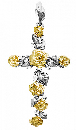 Подвес Крест Розы Подвес Крест Розы