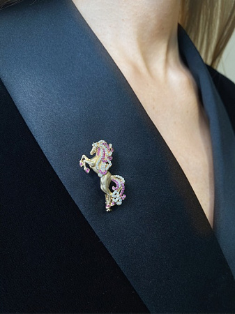 Брошь Лошадка