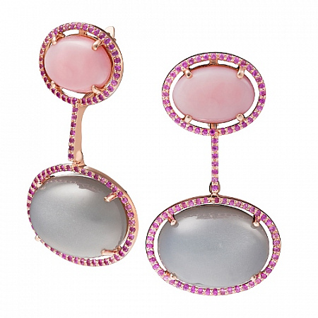 Серьги Розовая пантера Серьги Розовая пантера