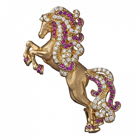 Брошь Лошадка