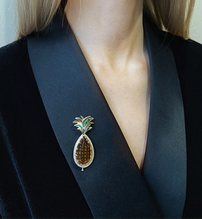 Брошь Ananas