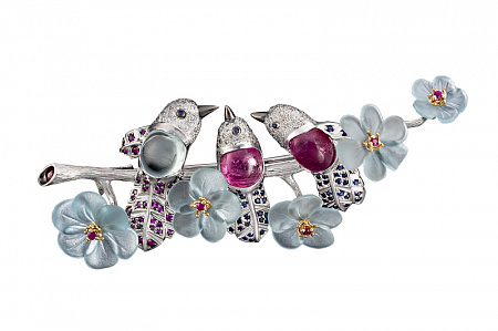 Брошь Нежность утра