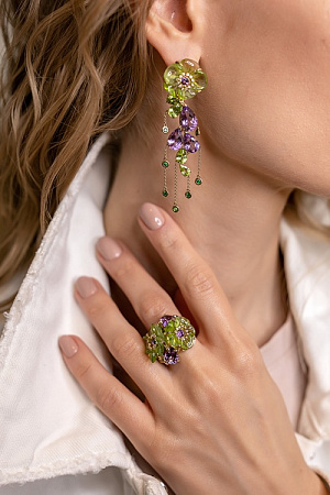 Кольцо Green Flower