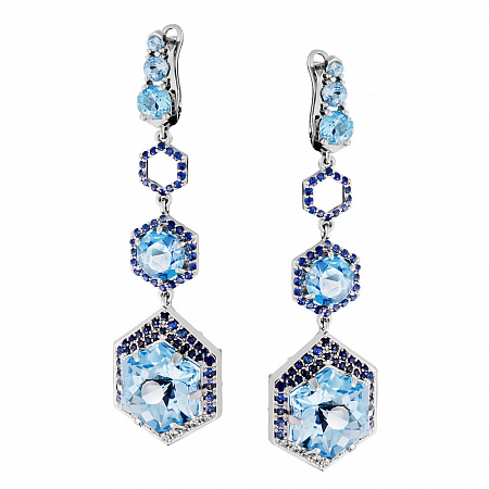 Серьги Гексагоны