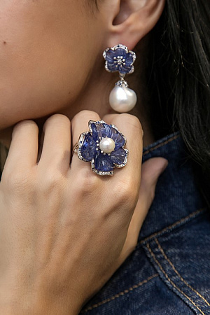 Серьги Blue flower Серьги Blue flower